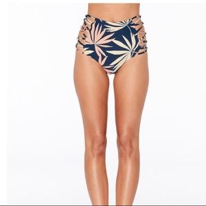 L*Space POLYNESIAN PALM TRIPP BIKINI BOTTOM NWT